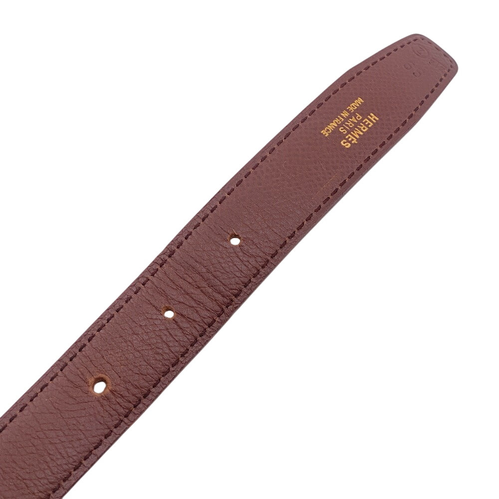 HERMES belt leather Brown 1 Mini Constance H Belt Women  d