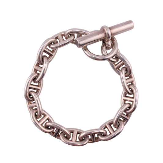 HERMES bracelet Silver925 Silver 15 frames Chene DunkleMM(Unisex)  d