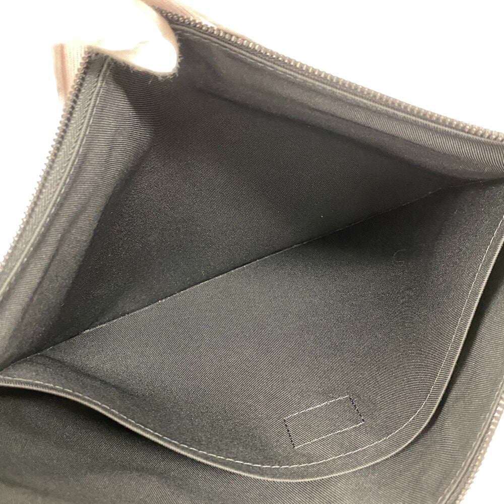 LOUIS VUITTON Clutch bag M62903 leather black Pochette Monogram shadow Discovery mens  d