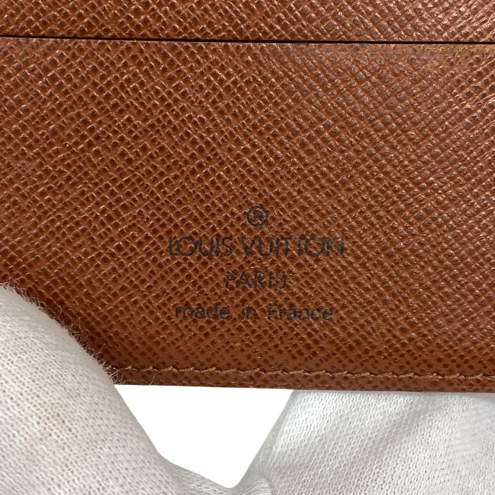 LOUIS VUITTON Bifold Wallet M61207 leather Brown Compact wallet Monogram Porto Papie Zip Women(Unisex)  d