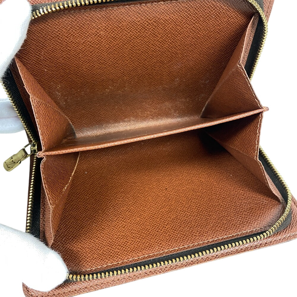 LOUIS VUITTON Bifold Wallet M61207 leather Brown Compact wallet Monogram Porto Papie Zip Women(Unisex)  d