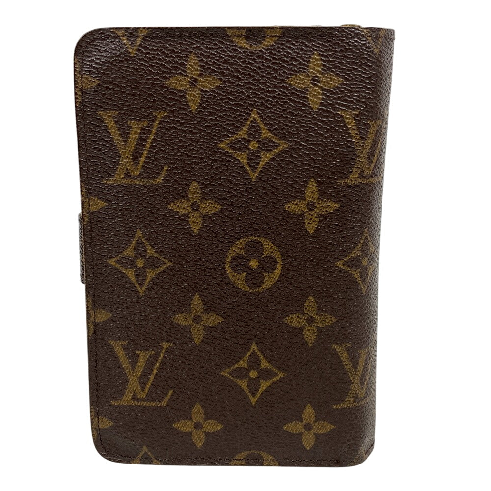 LOUIS VUITTON Bifold Wallet M61207 leather Brown Compact wallet Monogram Porto Papie Zip Women(Unisex)  d