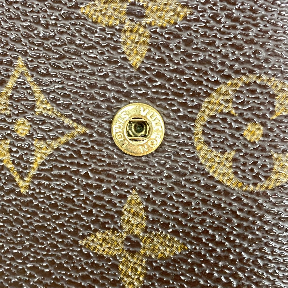 LOUIS VUITTON Bifold Wallet M61207 leather Brown Compact wallet Monogram Porto Papie Zip Women(Unisex)  d