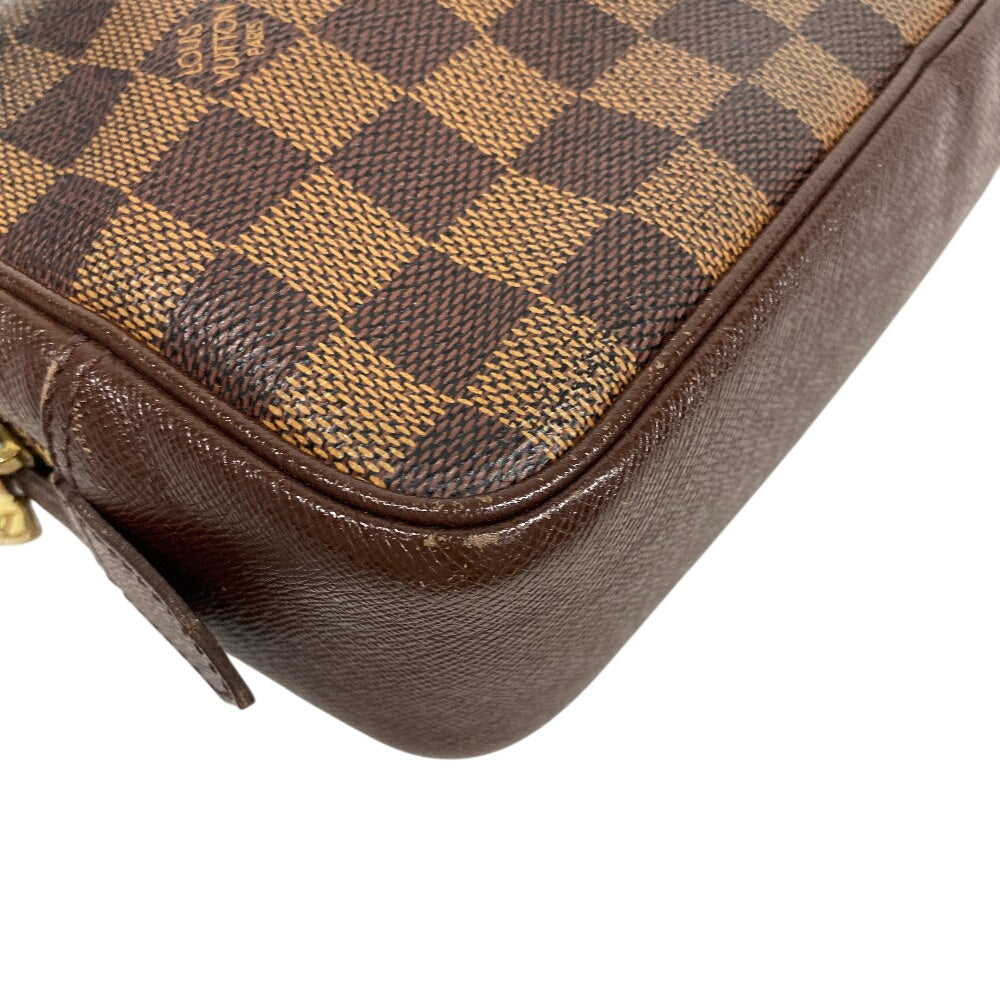 LOUIS VUITTON Clutch bag N47623 leather Brown Damier Truest wallet 25(Unisex)  d