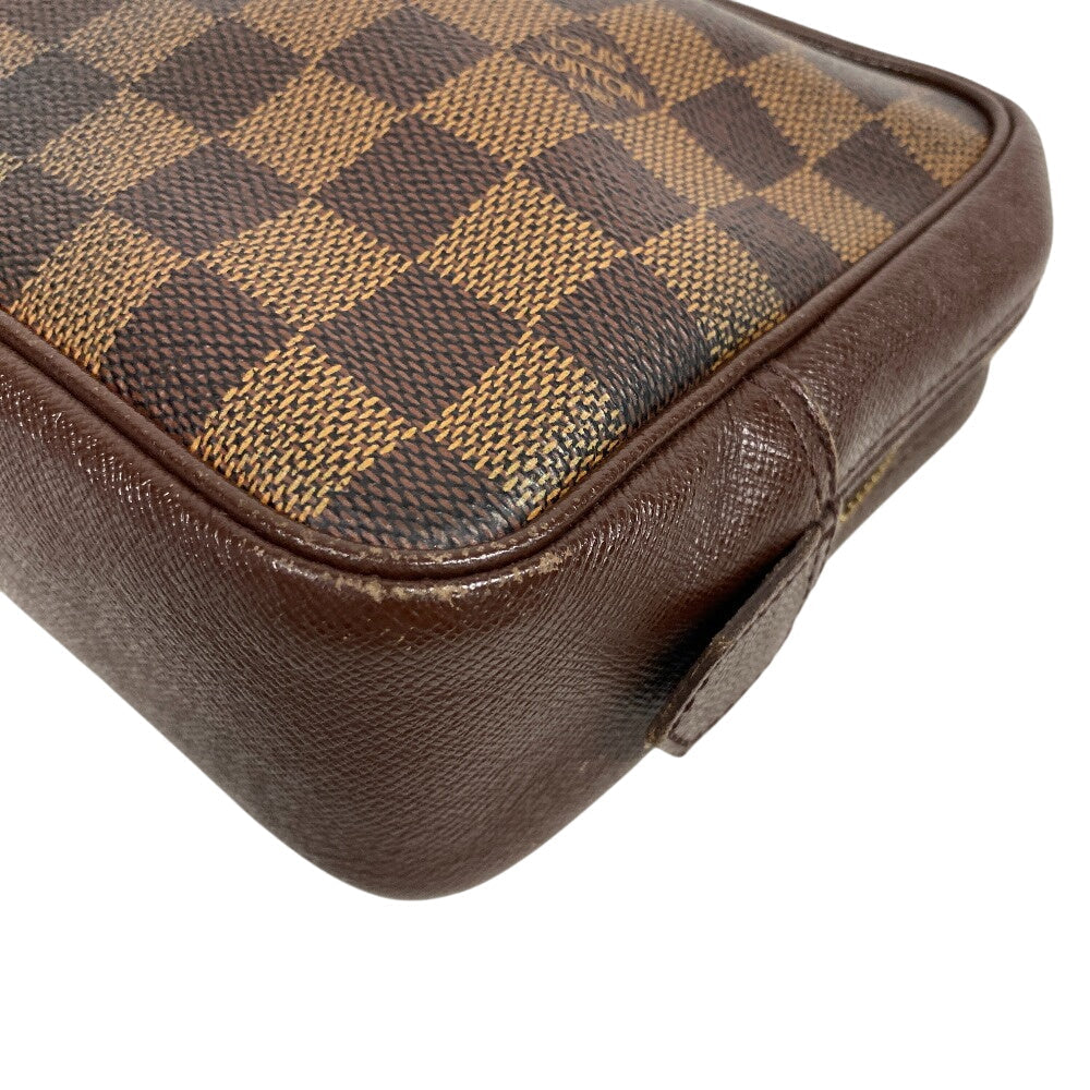 LOUIS VUITTON Clutch bag N47623 leather Brown Damier Truest wallet 25(Unisex)  d