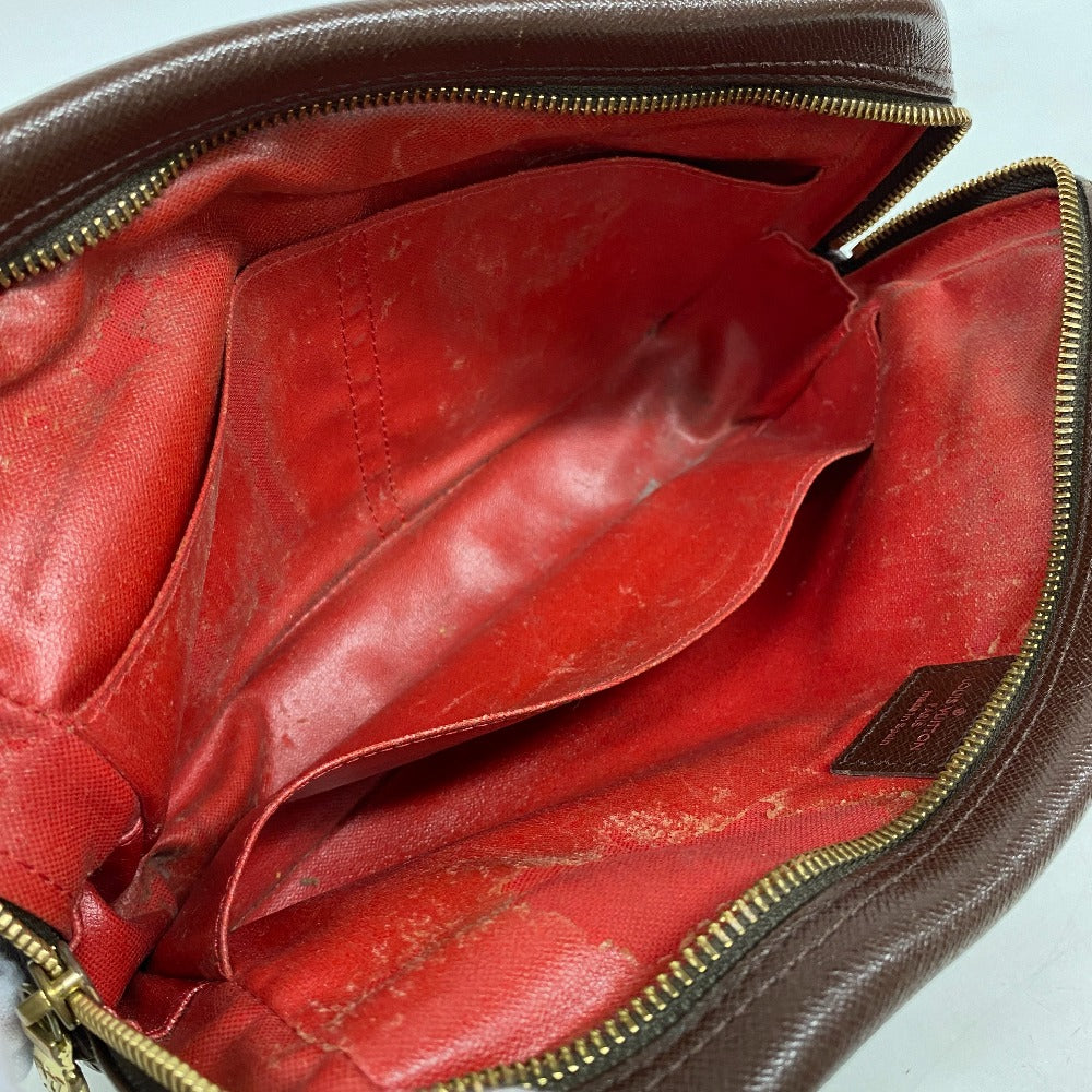 LOUIS VUITTON Clutch bag N47623 leather Brown Damier Truest wallet 25(Unisex)  d