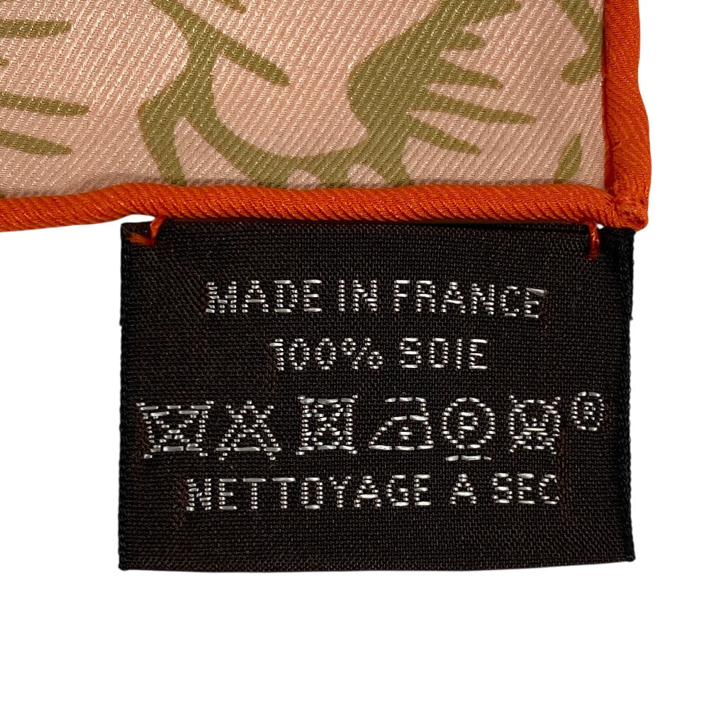 HERMES scarf silk Orange JUNGLE LOVE Carre70 Women  d