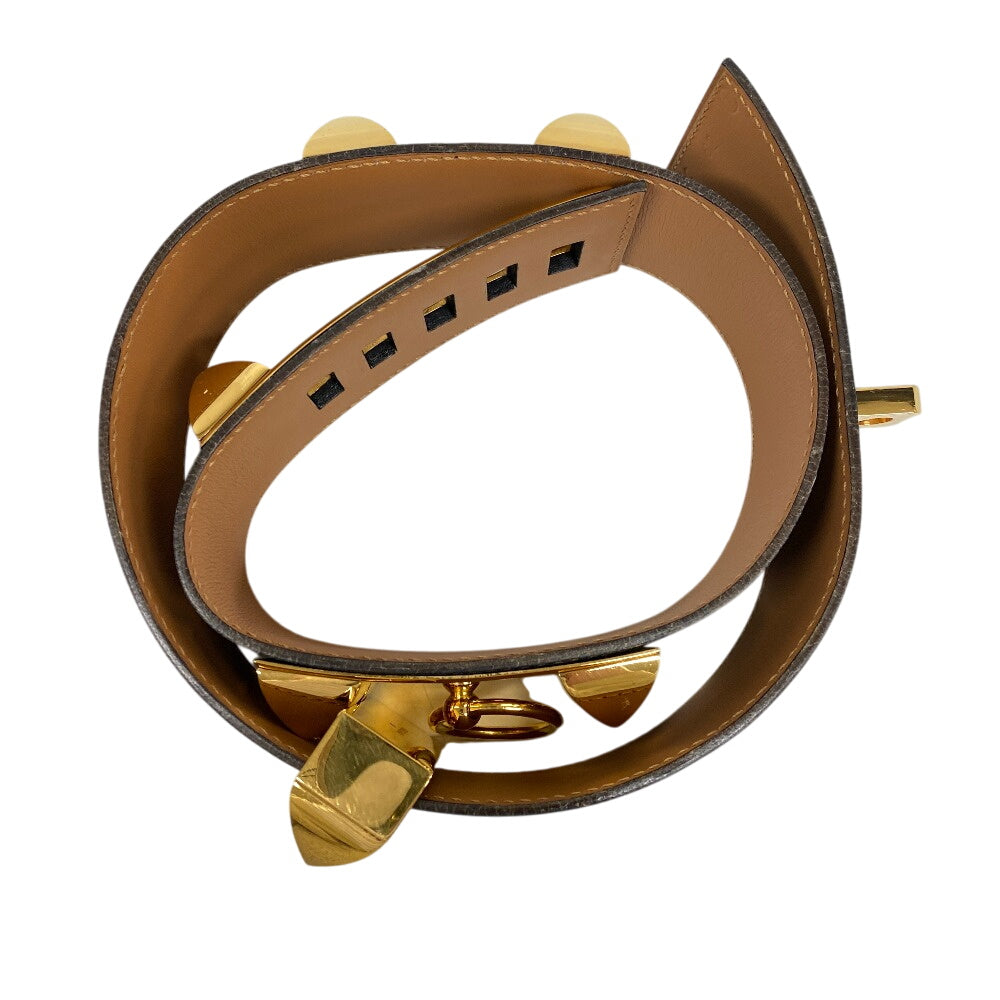 HERMES belt leather black Medor Cory Edssian Women(Unisex)  d