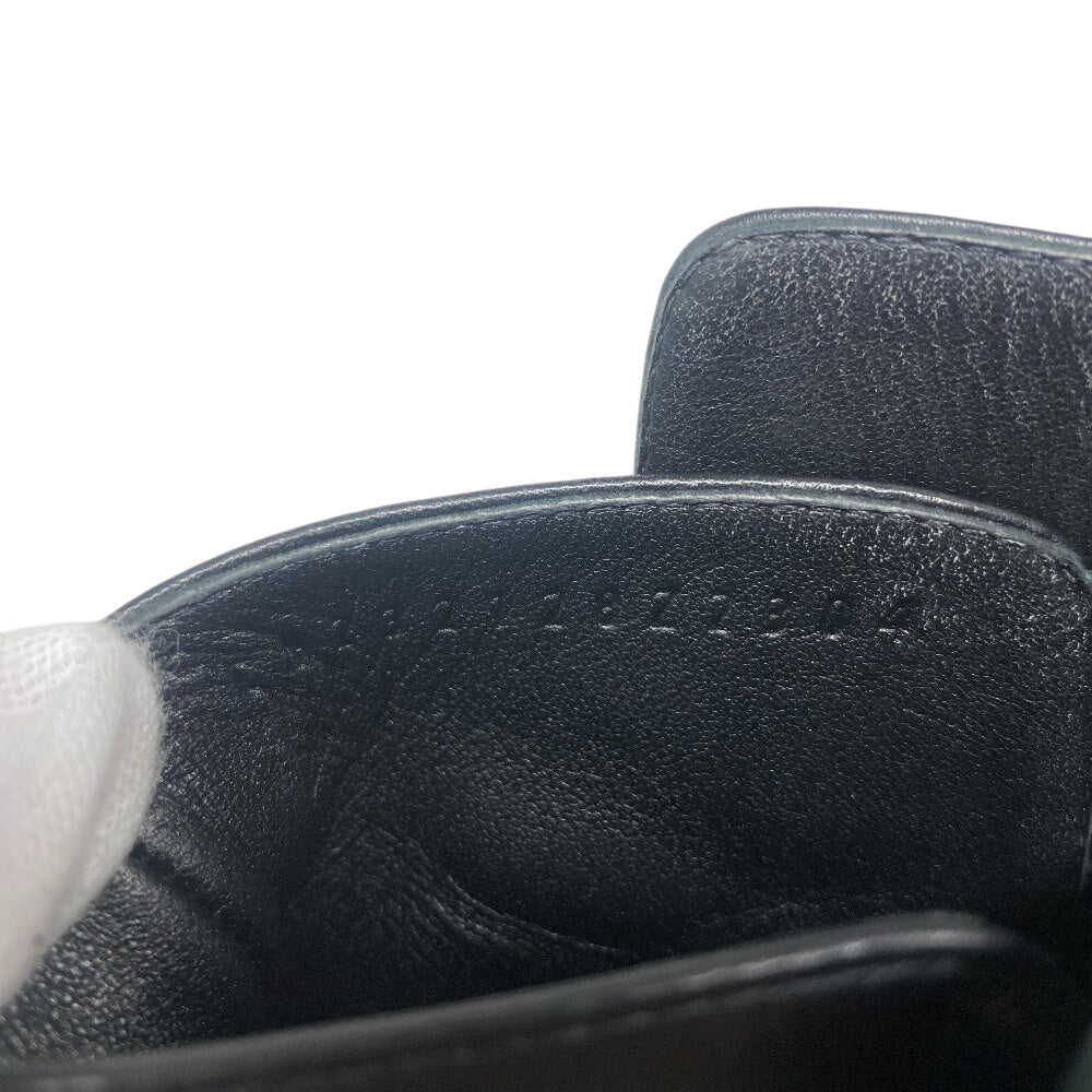 HERMES boots leather black frenchie Women 35 1/2  d