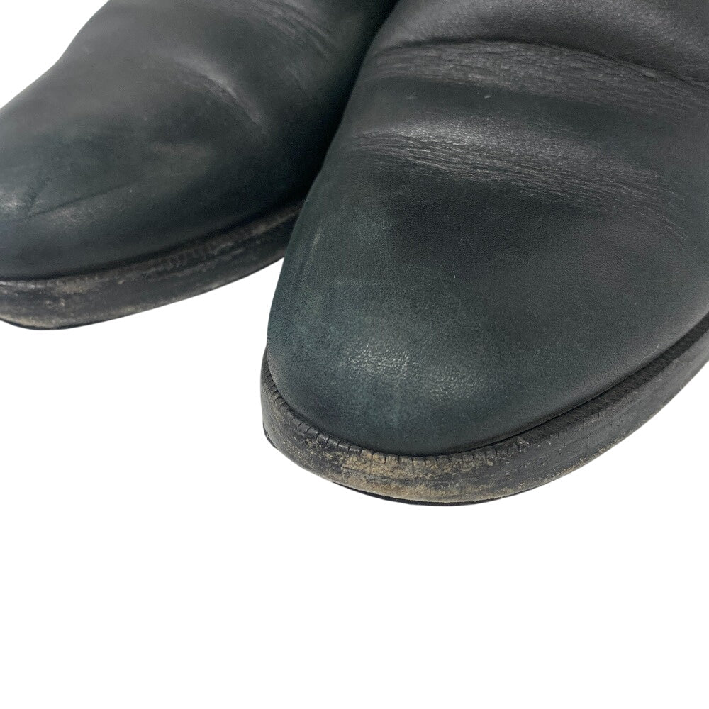 HERMES boots leather black frenchie Women 35 1/2  d