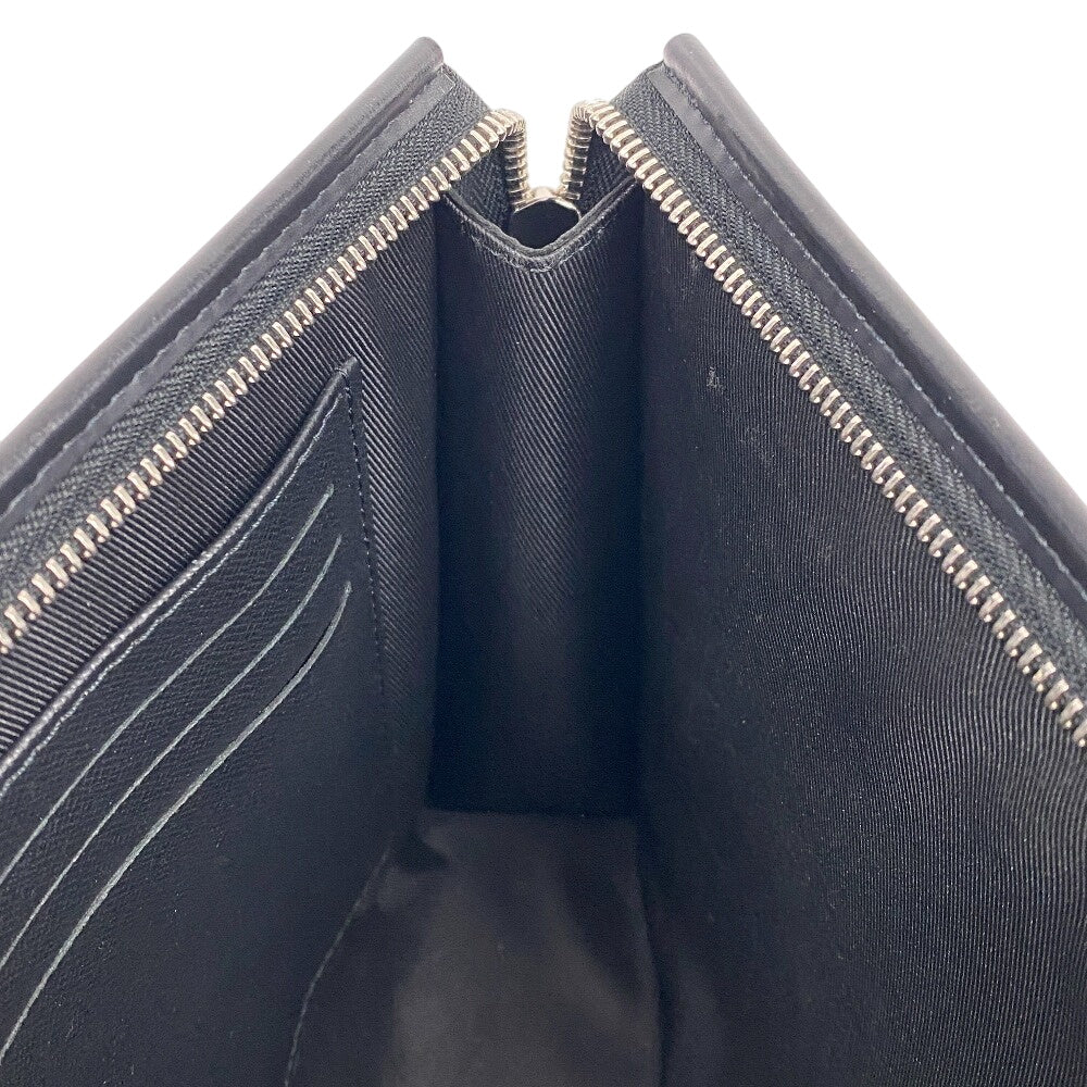 LOUIS VUITTON Clutch bag N41696 Patent leather black Pochette Damier Grafitte Voyage MM mens  d