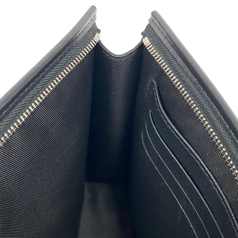 LOUIS VUITTON Clutch bag N41696 Patent leather black Pochette Damier Grafitte Voyage MM mens  d