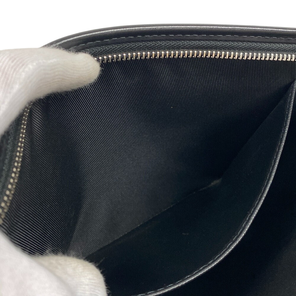 LOUIS VUITTON Clutch bag N41696 Patent leather black Pochette Damier Grafitte Voyage MM mens  d