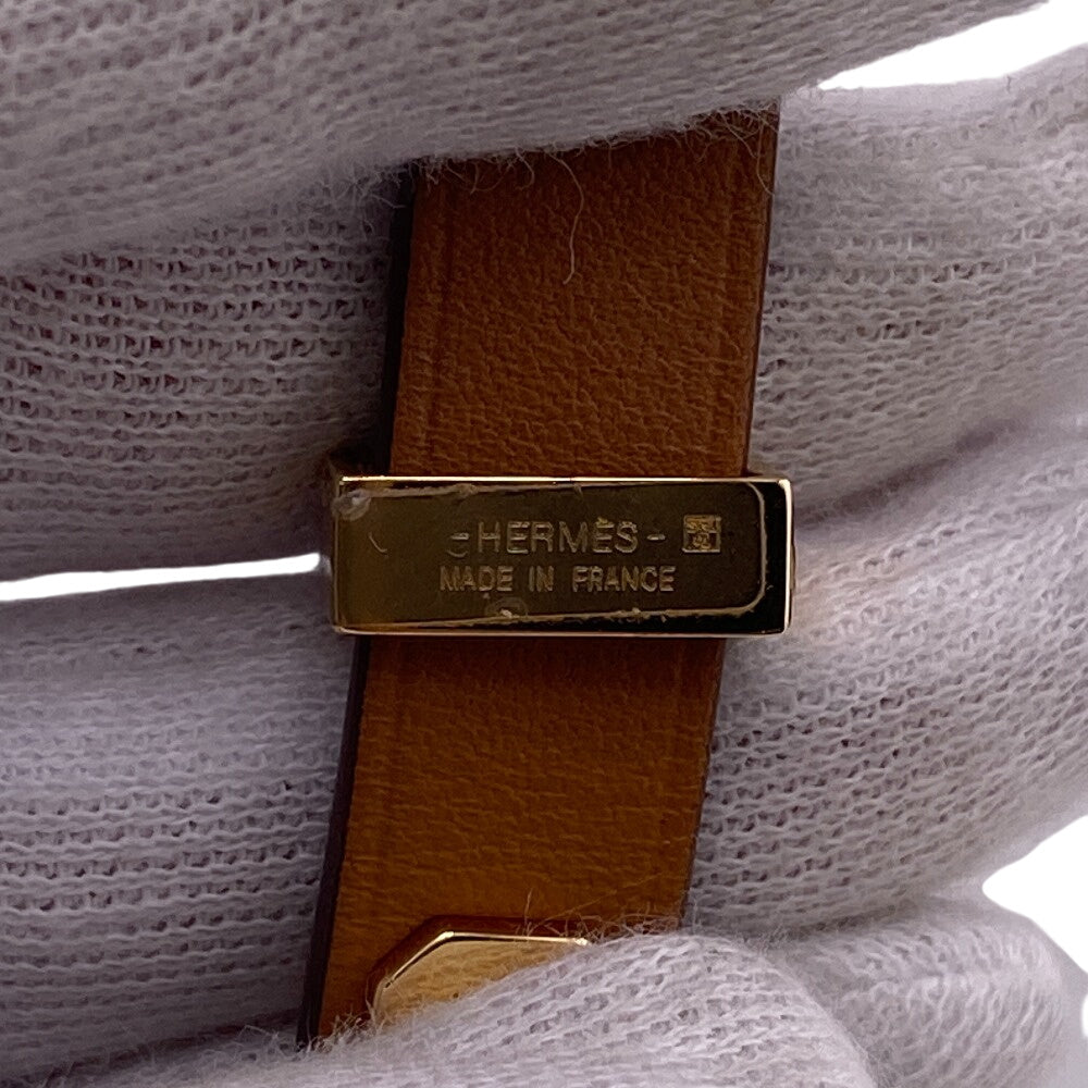 HERMES bracelet leather Brown Asdukour(Unisex)  d