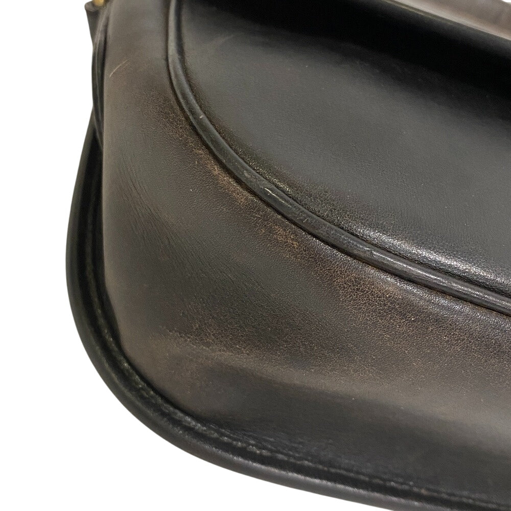 CELINE Shoulder Bag leather black   Crossbody Triomphe