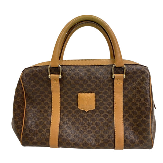 CELINE Handbag PVC Brown Macadam