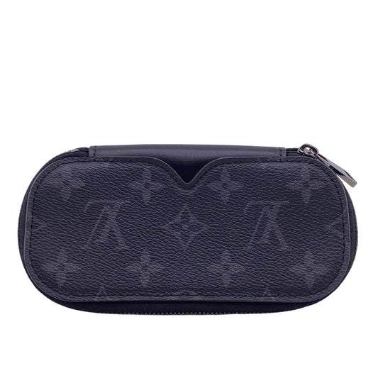 LOUIS VUITTON glasses case GI0654 Monogram Eclipse black Monogram Eclipse Etui Lunet GM mens