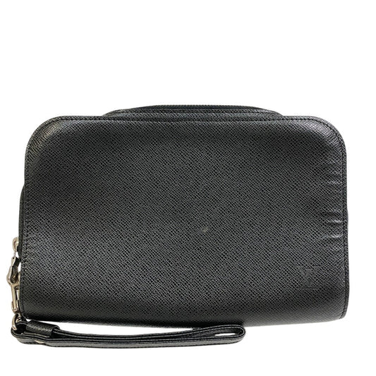 LOUIS VUITTON business bag M30182 Taiga black Taiga Baikal mens