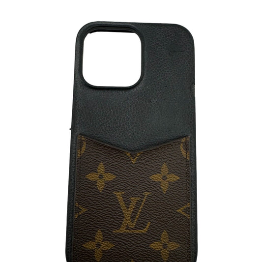 LOUIS VUITTON iPhone case M82888 leather black Monogram Bumper iPhone 15Pro MAX