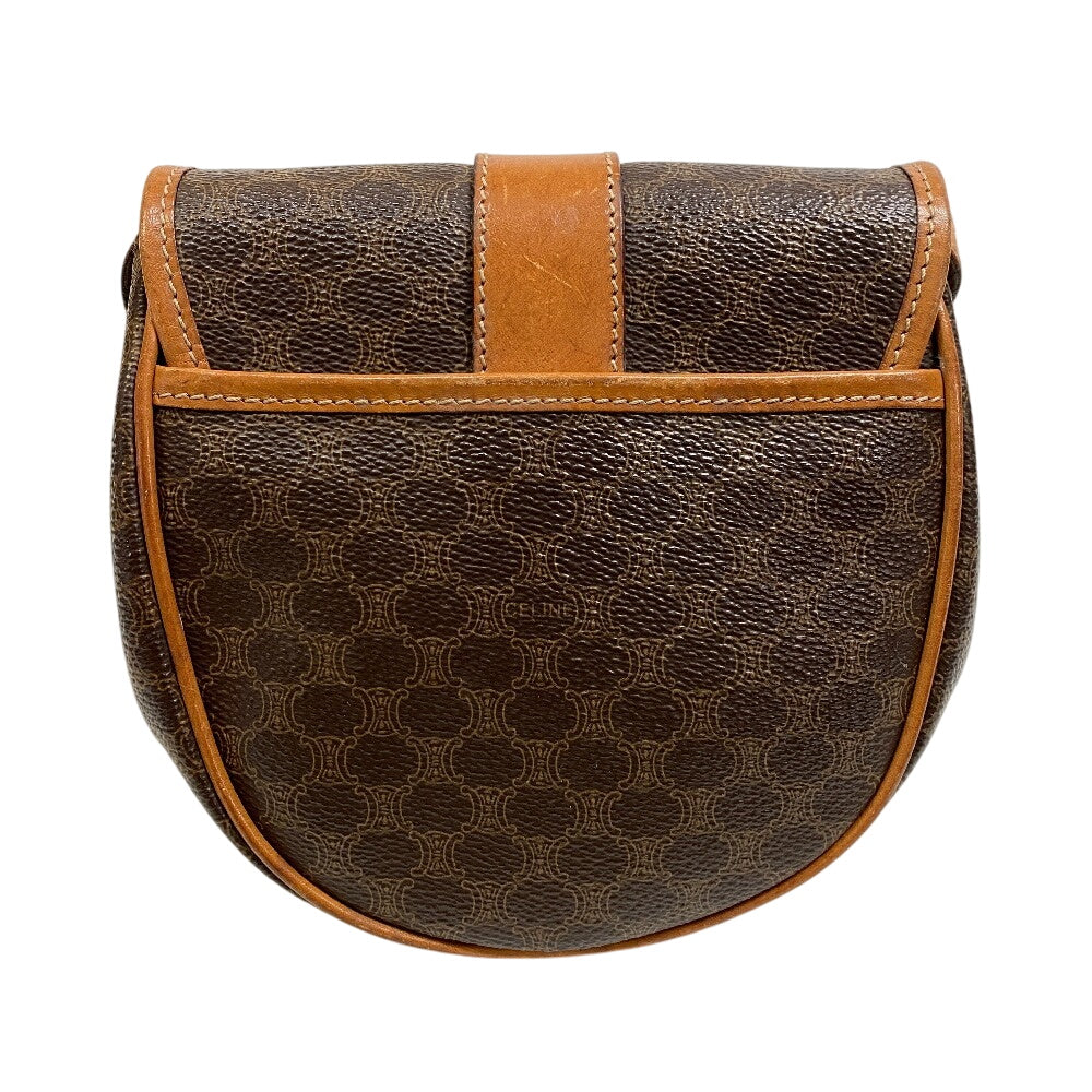 CELINE Shoulder Bag leather Brown Pochette   Macadam Women