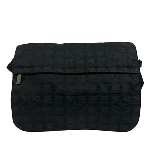 CHANEL Shoulder Bag Nylon black New travel line