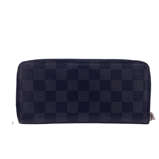 LOUIS VUITTON Long Wallet Purse N63095 Damier Grafitto Canvas black Zippy wallet Damier Grafitte Vertical mens