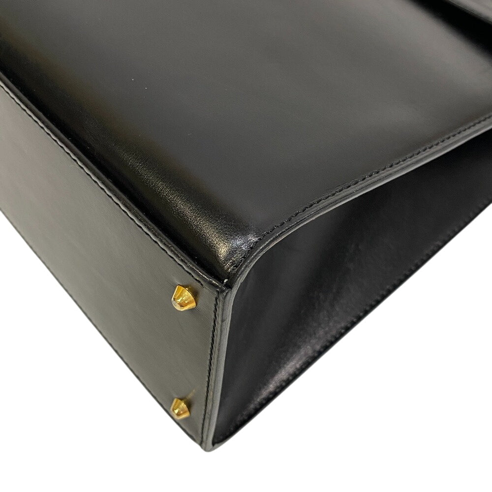 CELINE Handbag Leather, Calf Leather black   Chain lock Women
