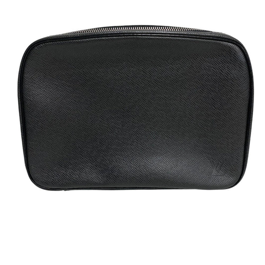 LOUIS VUITTON business bag M30212 leather black Taiga Truth Cracking Tat GM