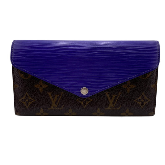LOUIS VUITTON Long Wallet Purse M6049G leather Brown Monogram epi Portefeuille Marie Luron