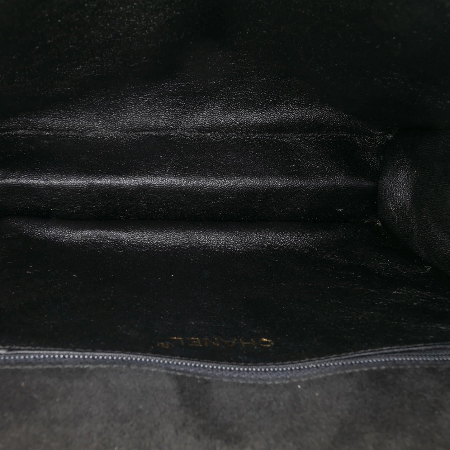 Black Chanel Quilted Suede Tassel Flap Crossbody Bag