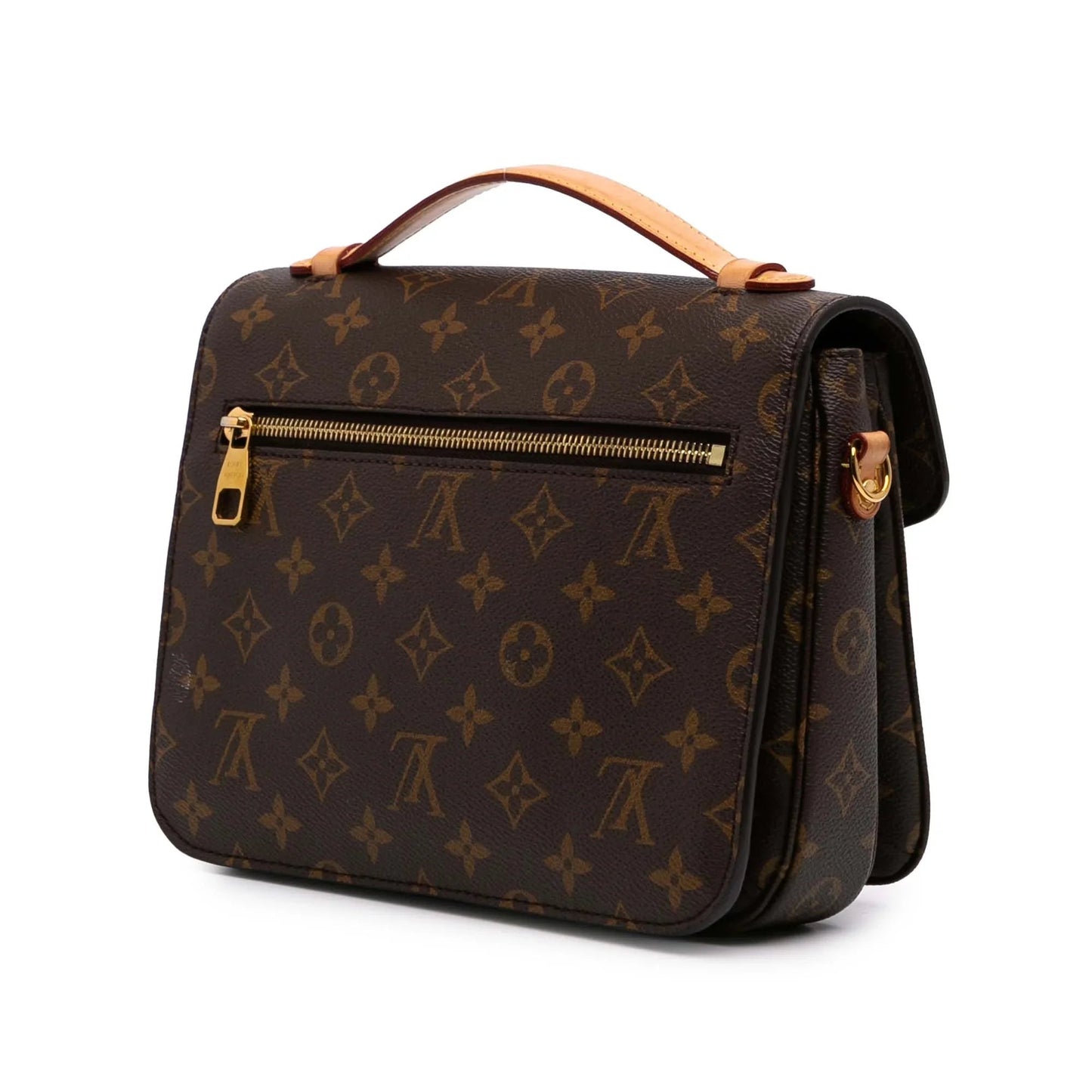 Brown Louis Vuitton Monogram Pochette Metis Satchel