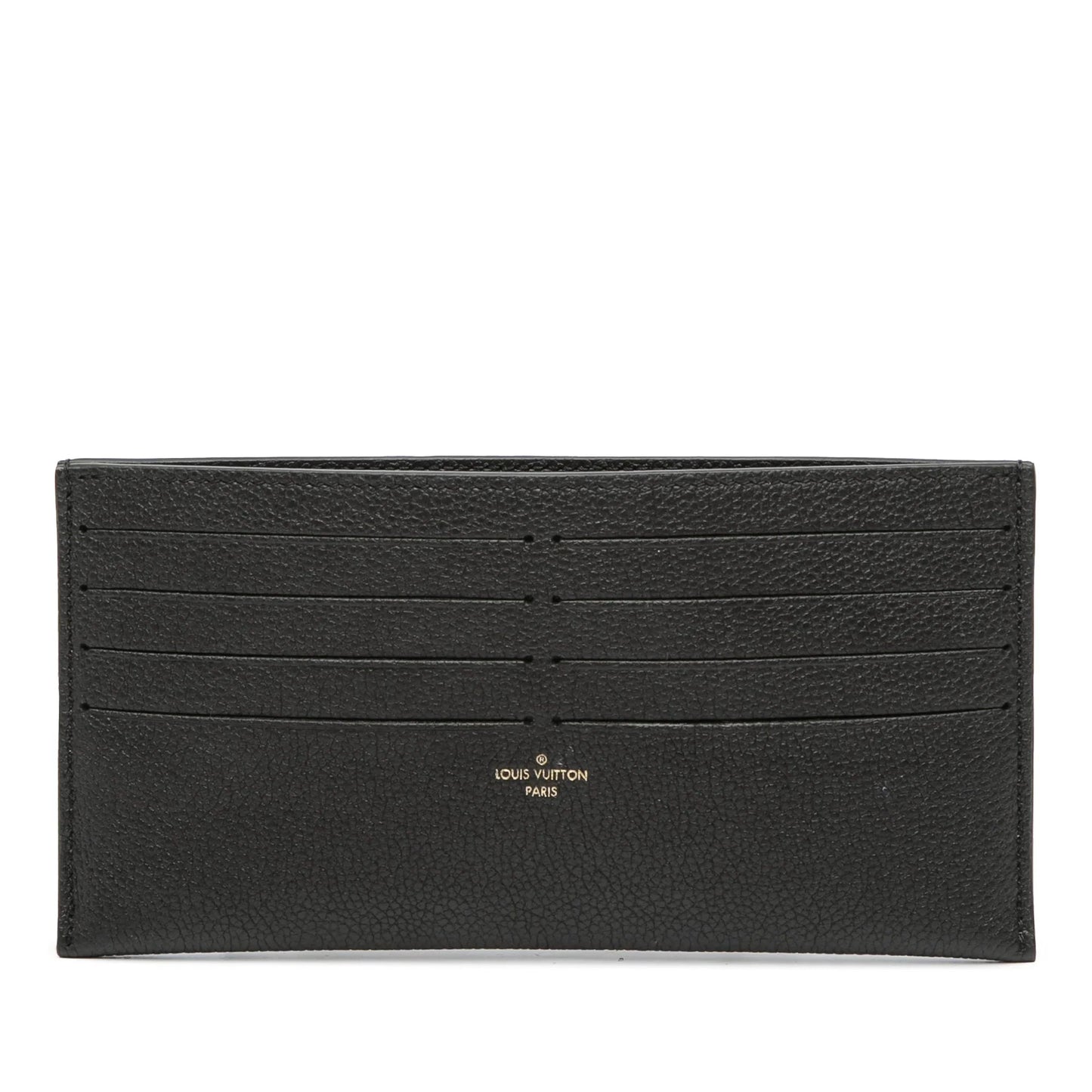 Black Louis Vuitton Calfskin Felicie Card Holder Insert