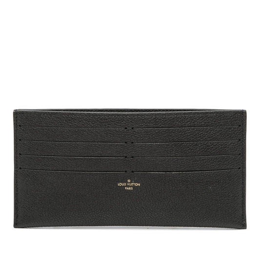 Black Louis Vuitton Calfskin Felicie Card Holder Insert