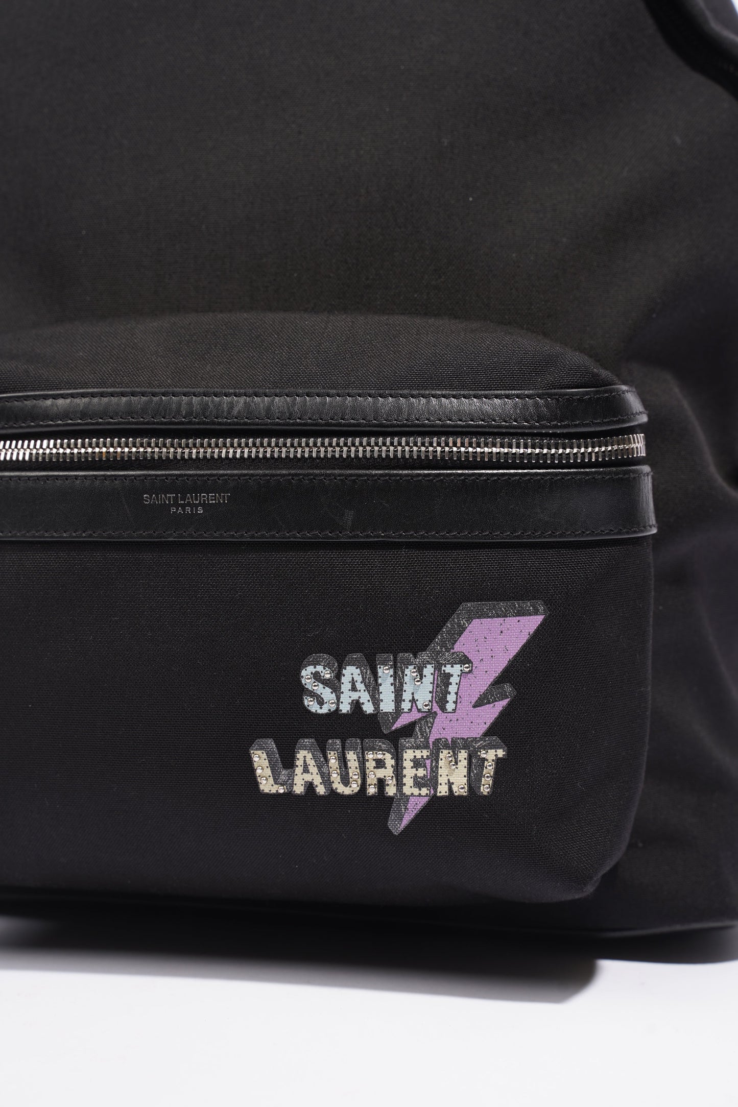 Saint Laurent   Print City Black Canvas