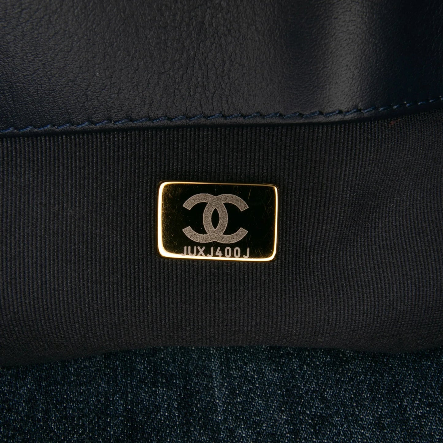 Blue Chanel Large Denim 19 Flap Satchel