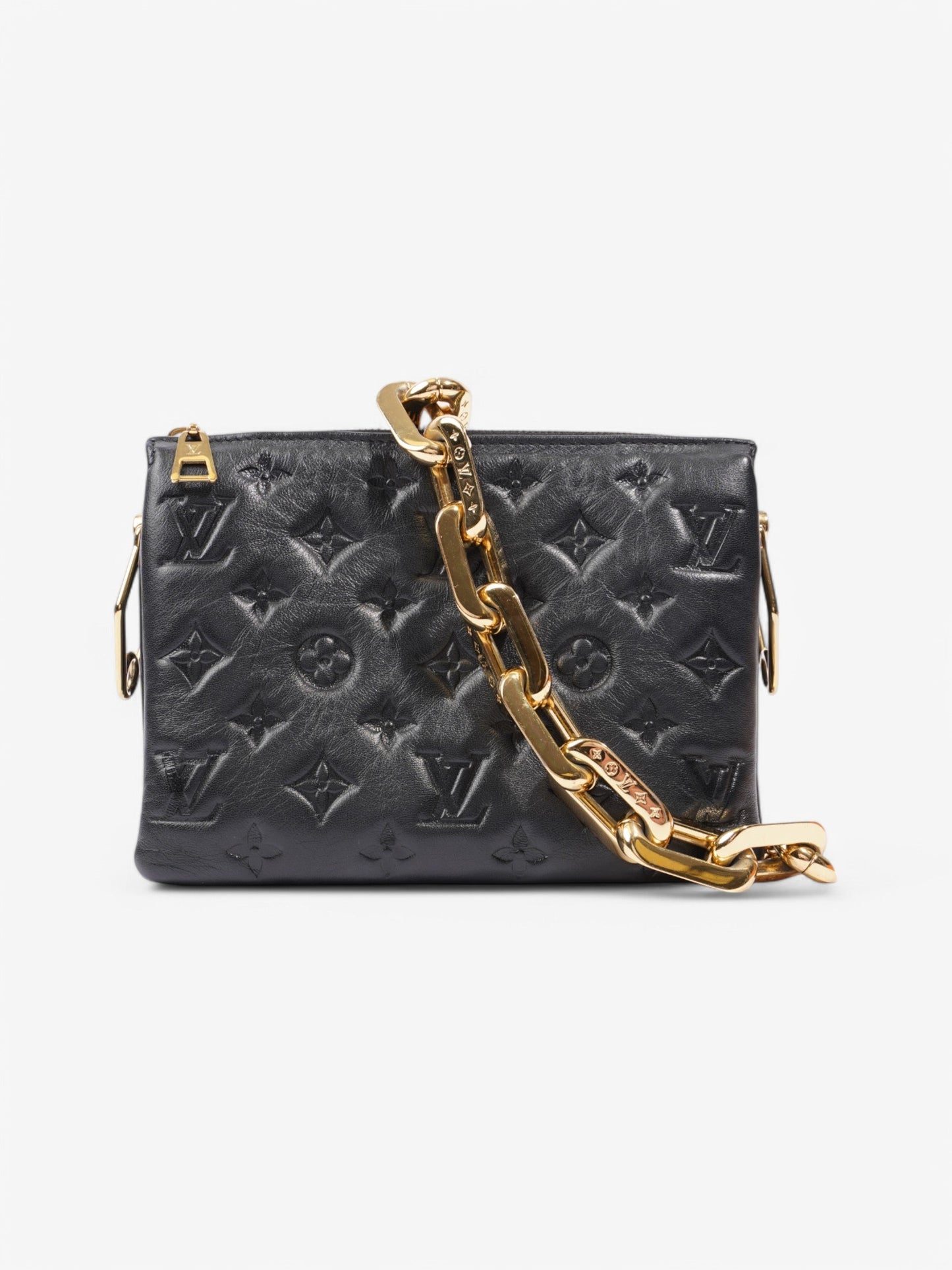 Louis Vuitton Coussin Black Lambskin Leather BB