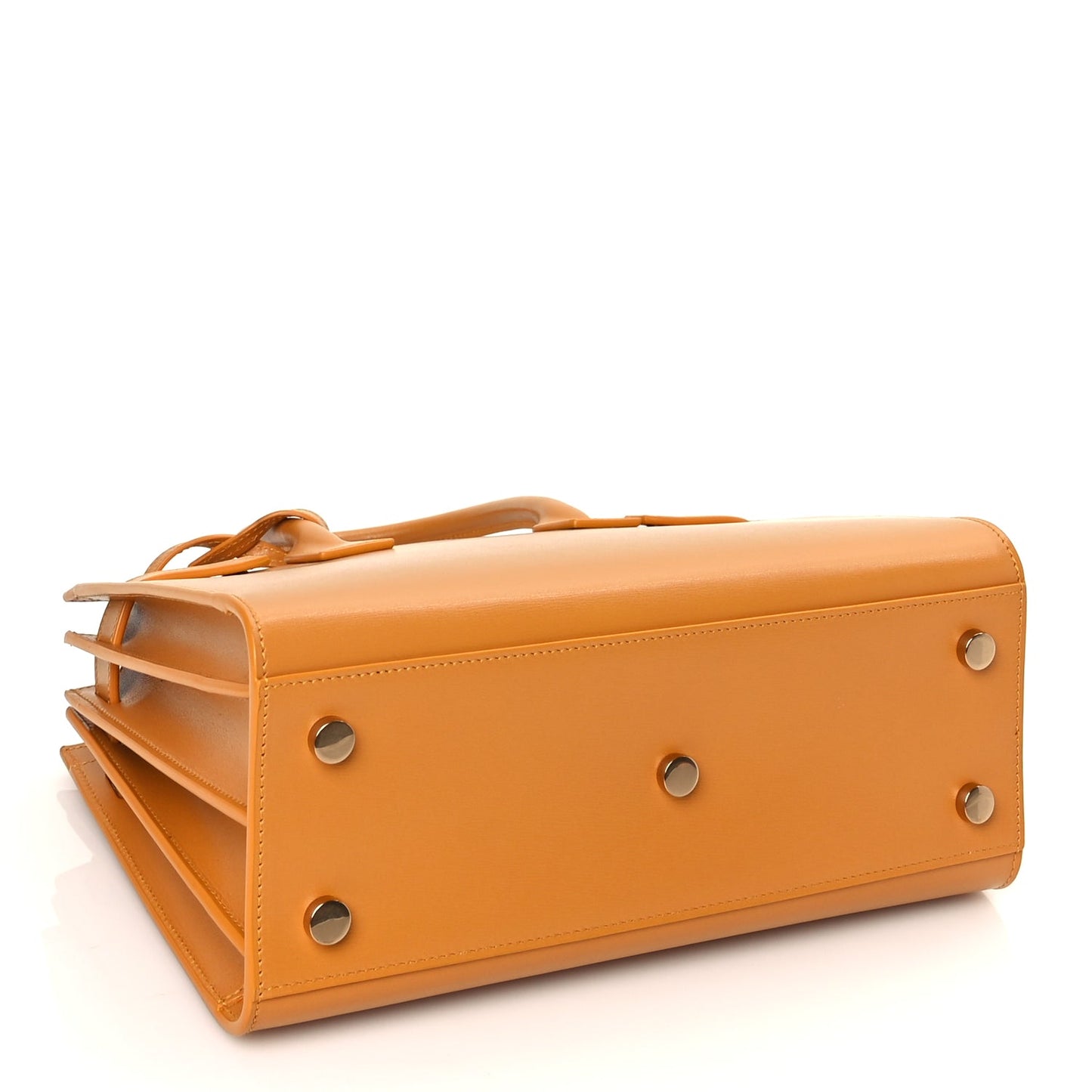 Saint Laurent Palmelatto Calfskin Baby Sac De Jour Senape Yellow