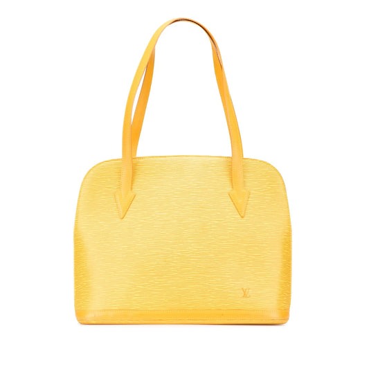 Yellow Louis Vuitton Epi Lussac Shoulder Bag
