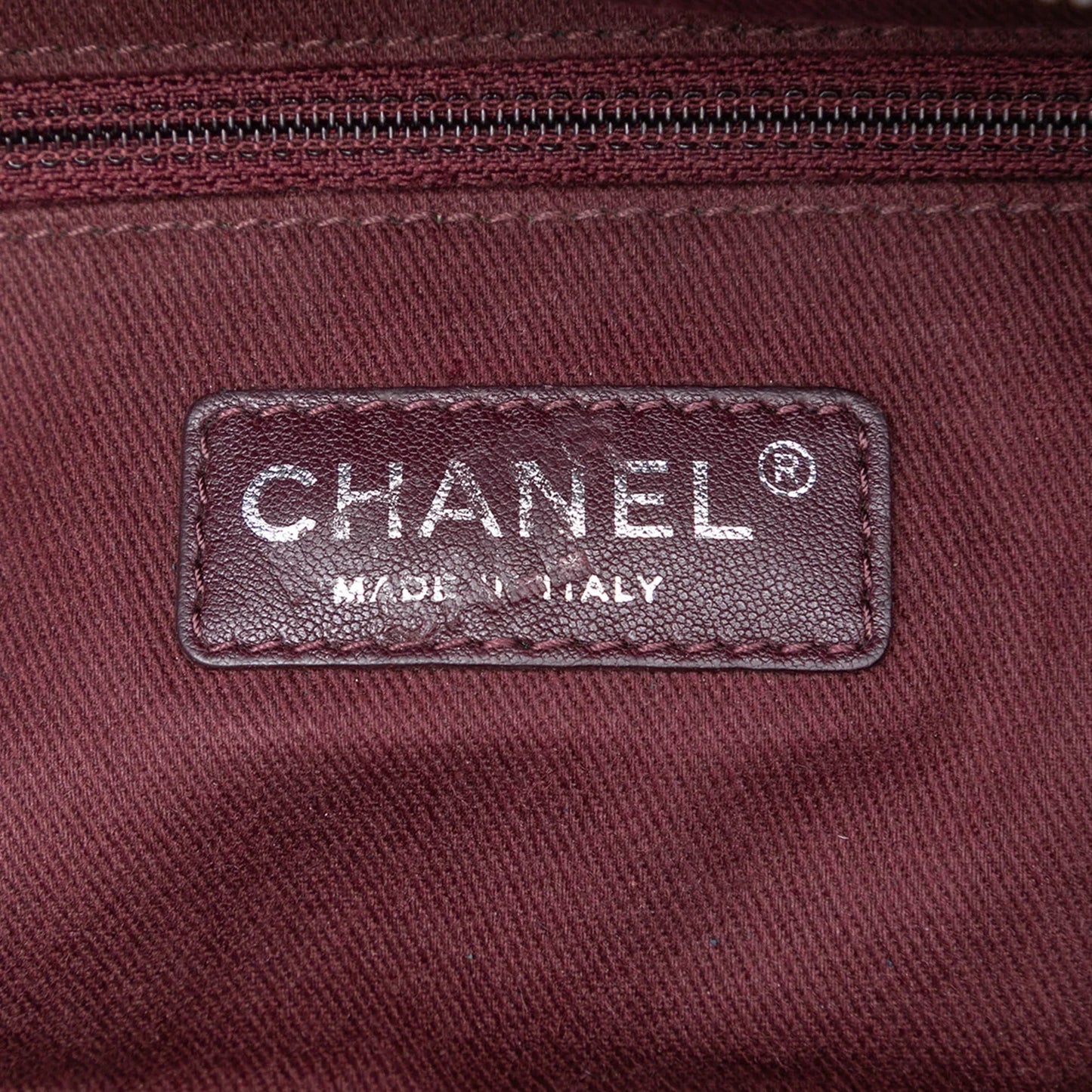 Blue Chanel CC Woven Calfskin Bowling Bag Satchel