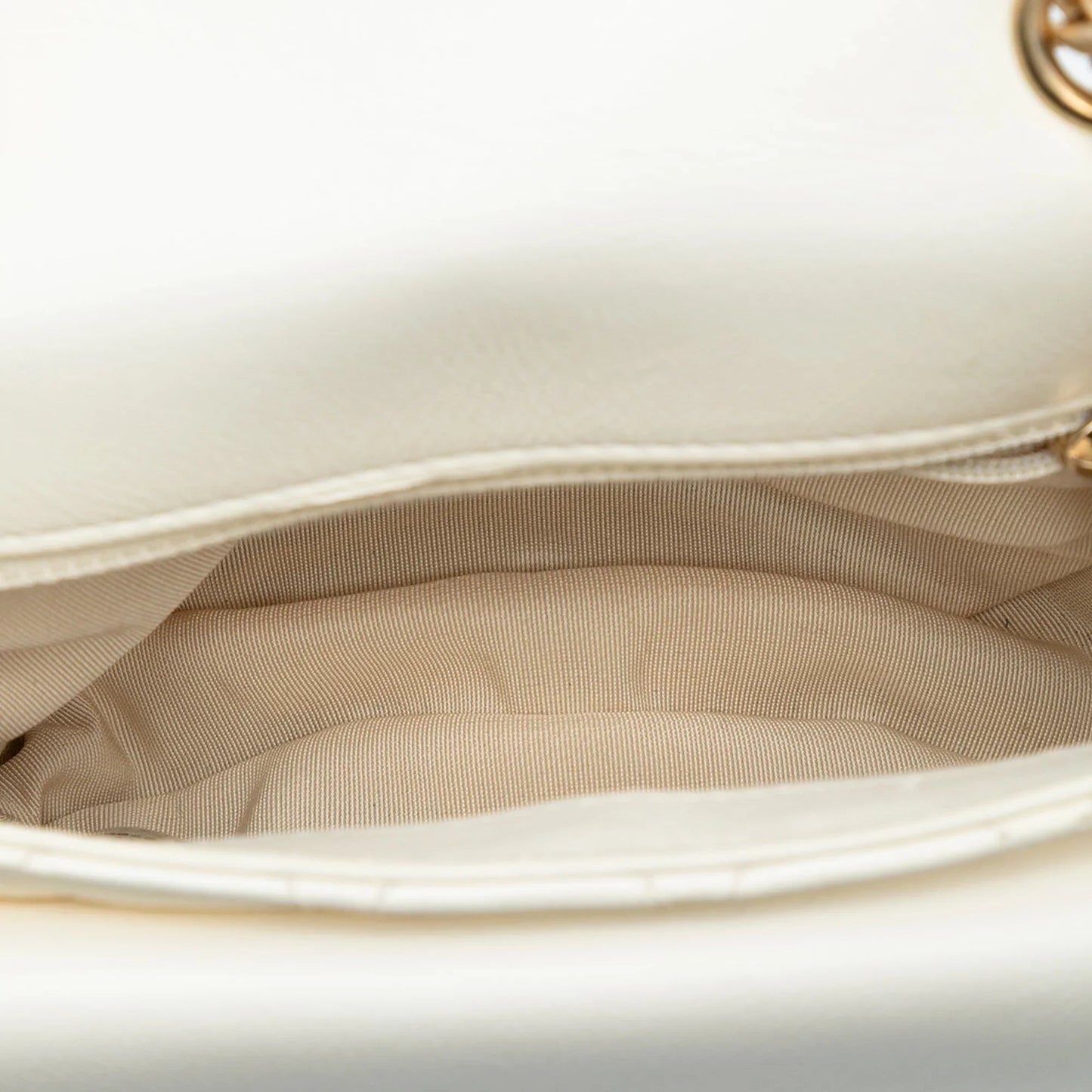 White Chanel Small CC Quilted Calfskin Messenger Flap Crossbody Bag