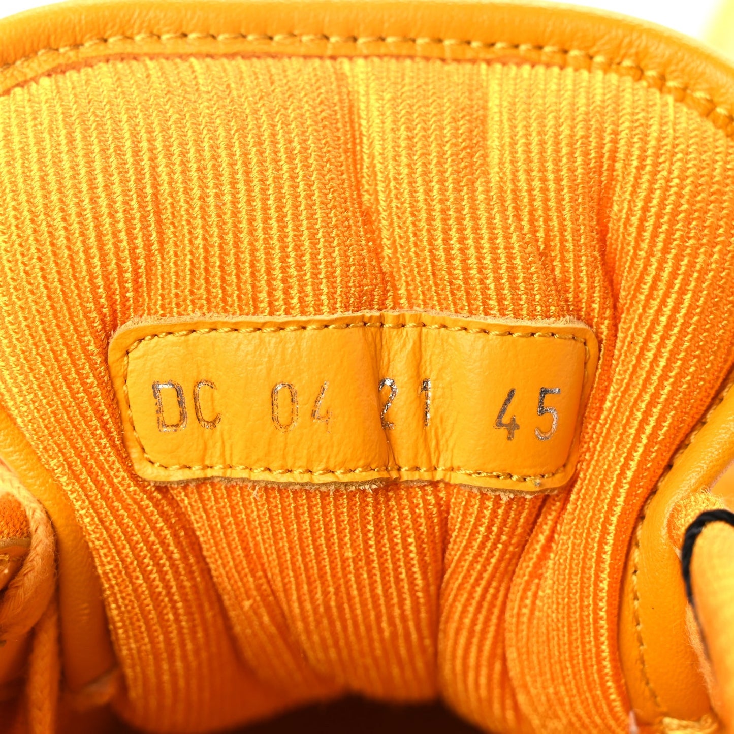 Christian Dior Smooth Calfskin Oblique Galaxy Mens B27 Low Top Sneakers 45 Yellow