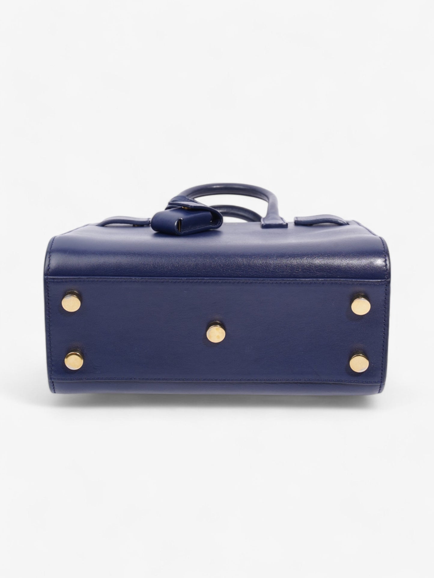 Saint Laurent Sac De Jour Blue Leather Nano