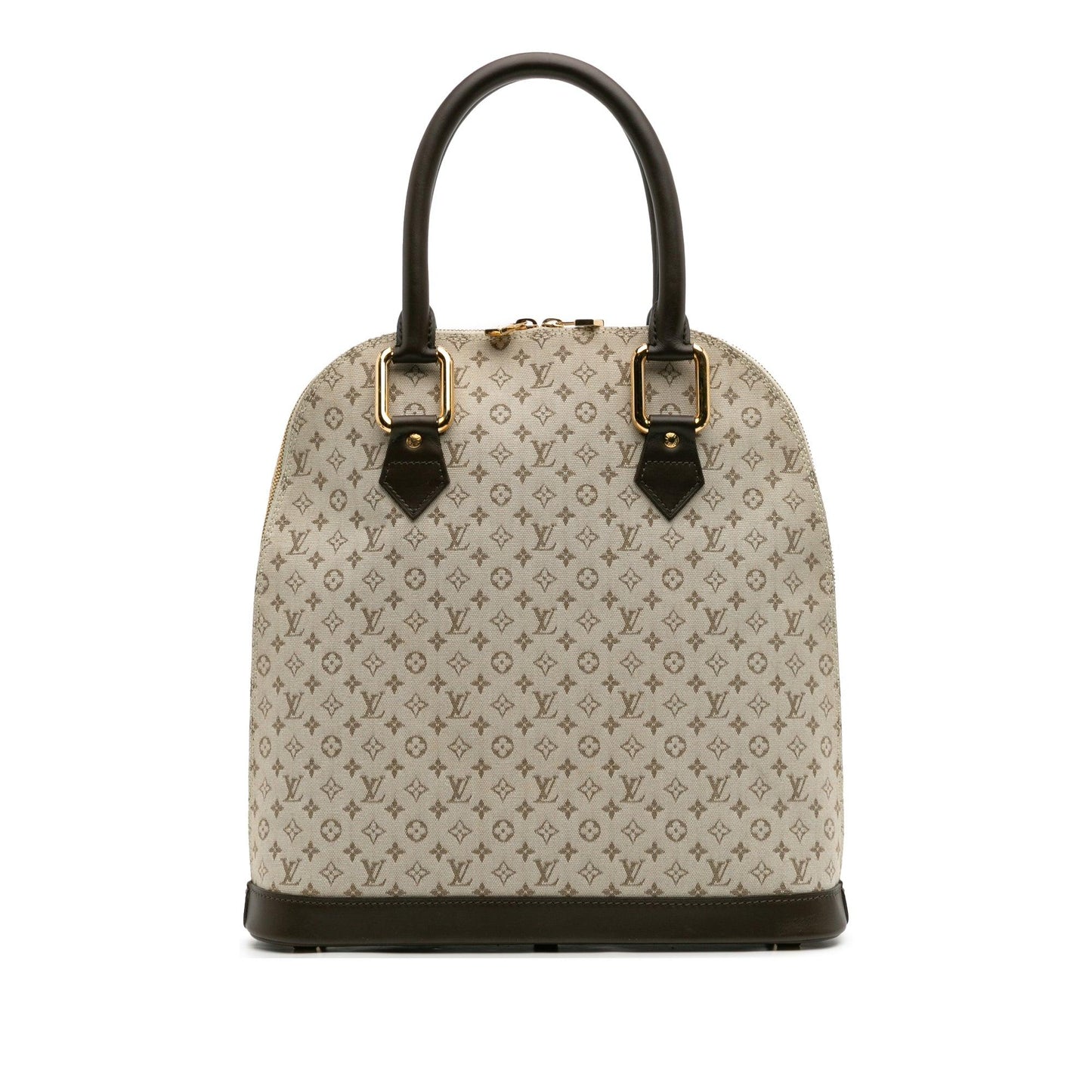 Brown Louis Vuitton Monogram Mini Lin Alma Haut Handbag