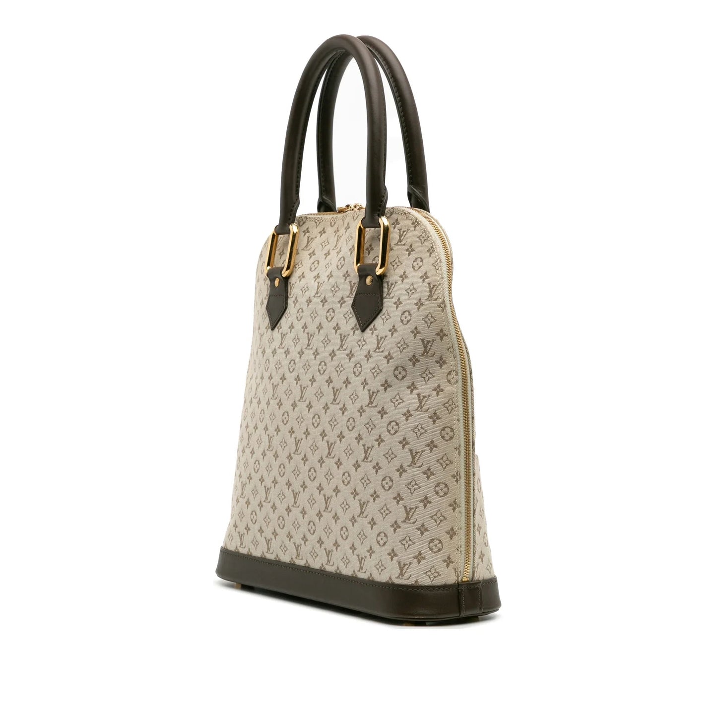 Brown Louis Vuitton Monogram Mini Lin Alma Haut Handbag