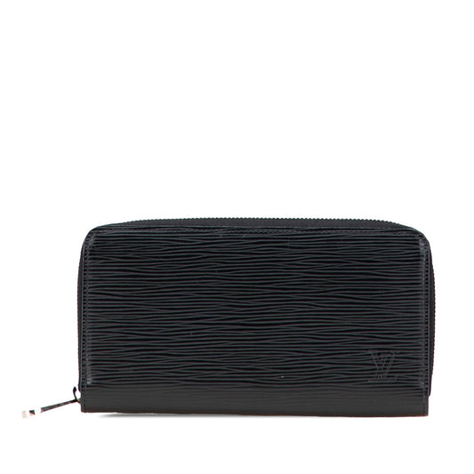 Black Louis Vuitton Epi Zippy Long Wallet