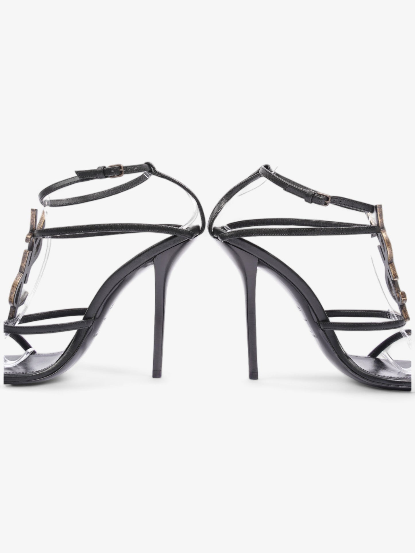 Saint Laurent Cassandra 110 120mm Black Leather EU 40.5 UK 7.5
