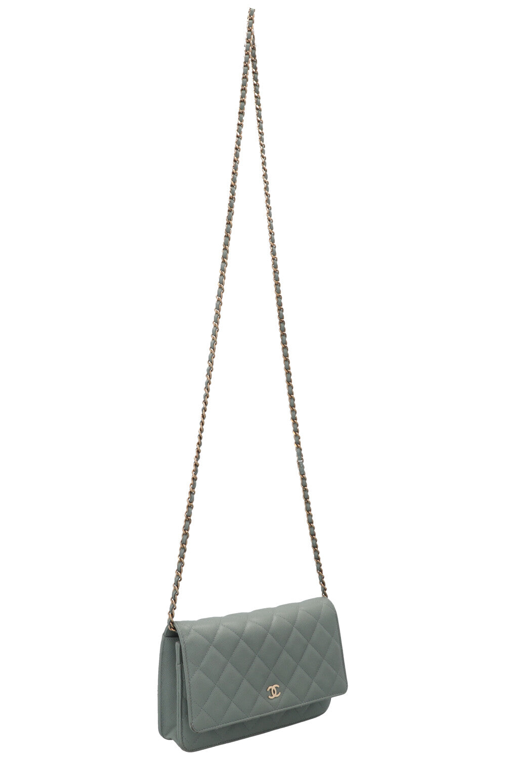 CHANEL WOC Caviar Sage