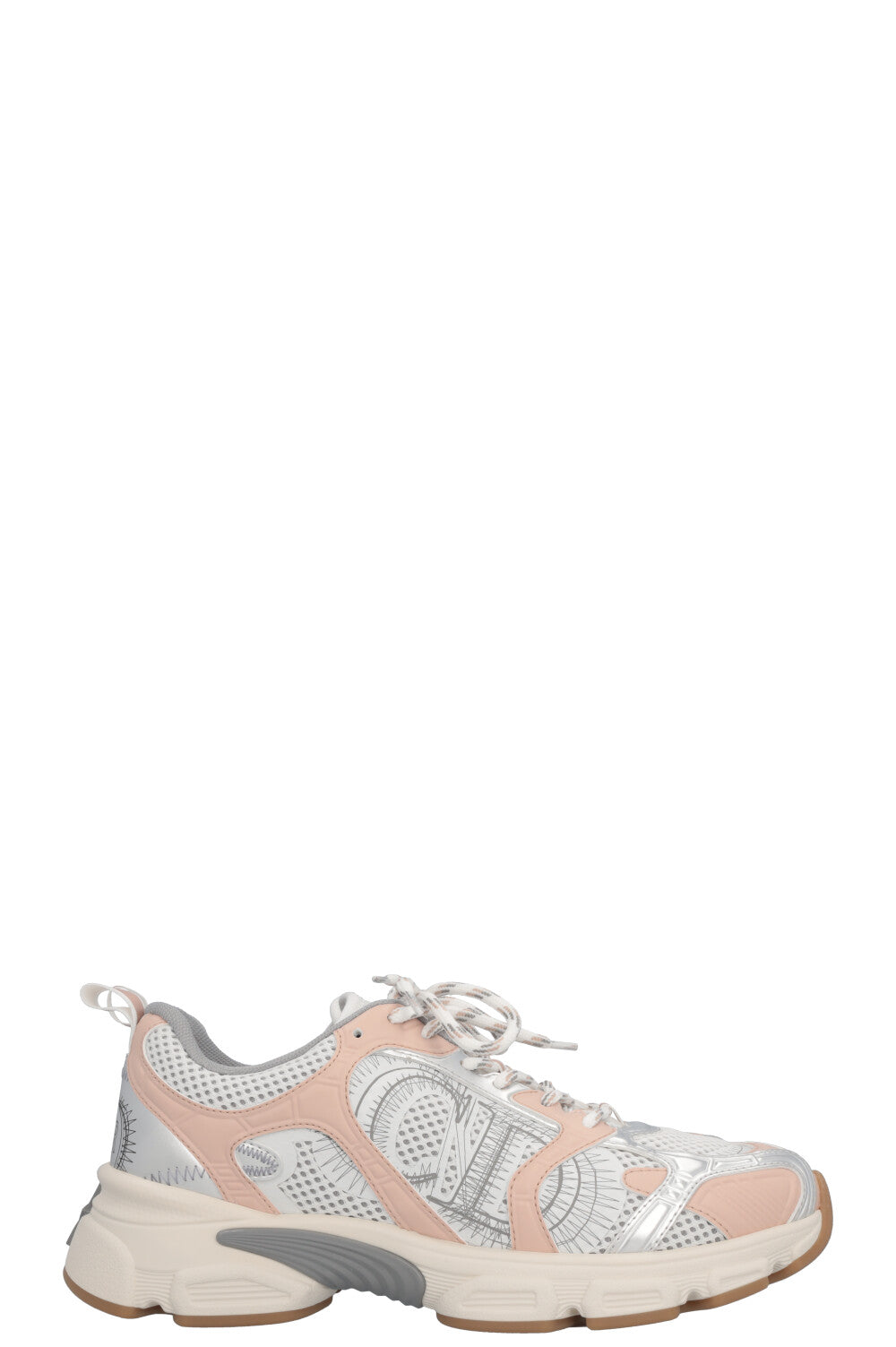 CHRISTIAN DIOR Chrono Sneakers Silver Nude