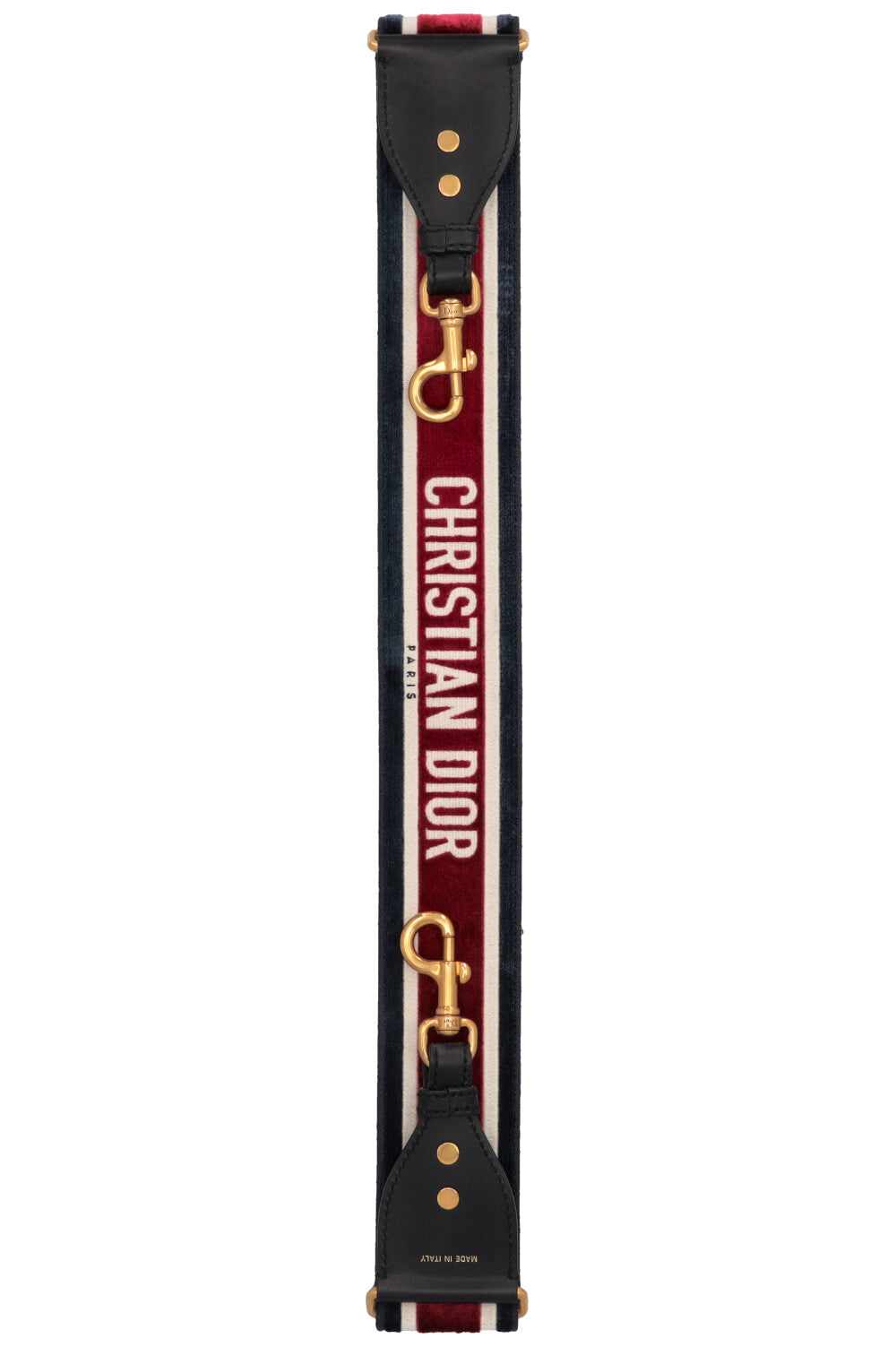 CHRISTIAN DIOR 2021 Velvet Logo Strap Navy