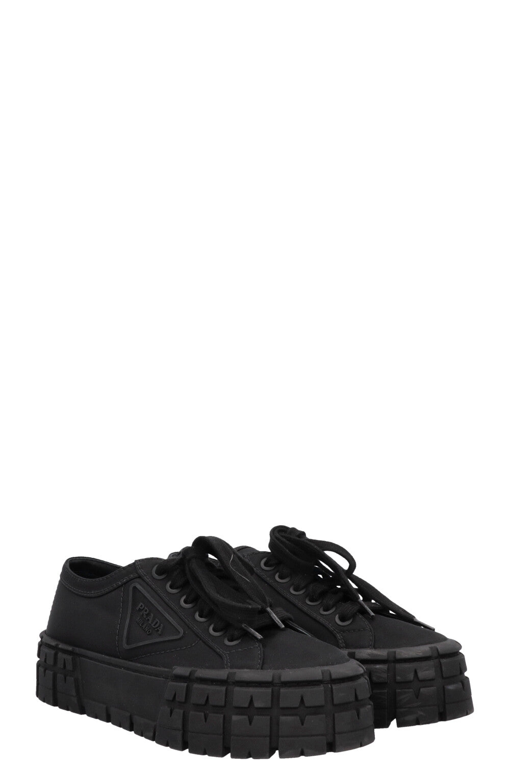 PRADA Re-Nylon Logo Low Top Sneakers Black